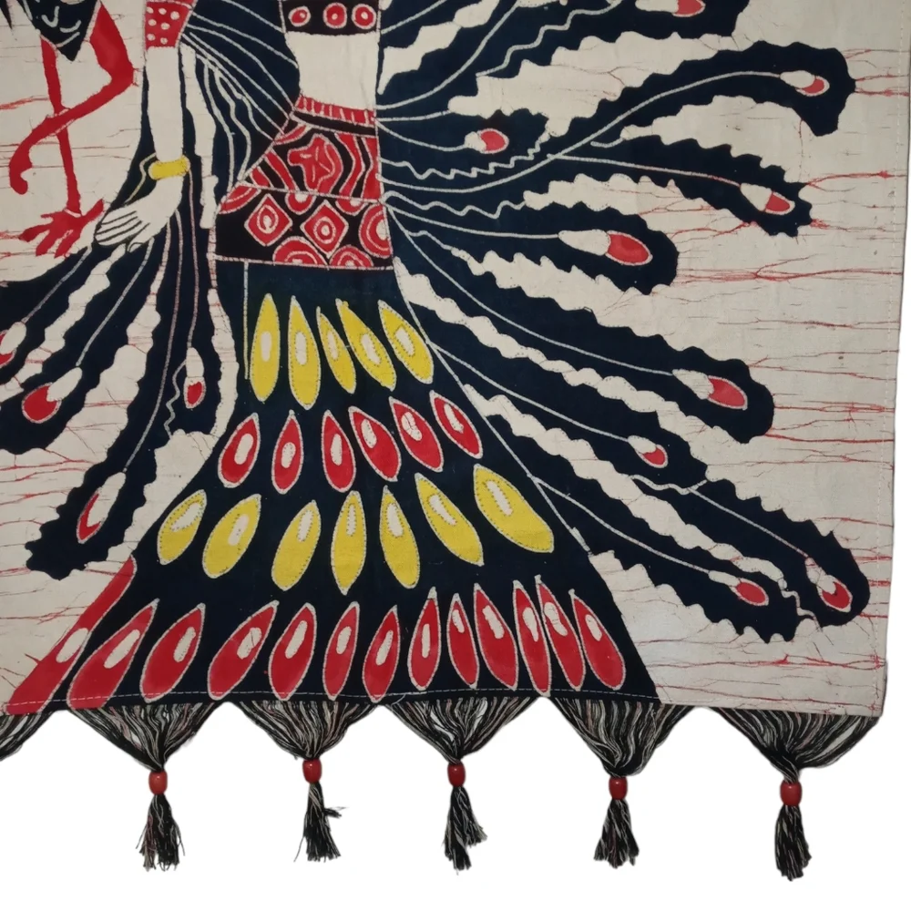 Folk Art Home Decor Batik Tapestry Wall Hanging
